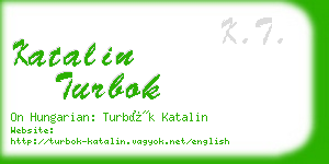 katalin turbok business card